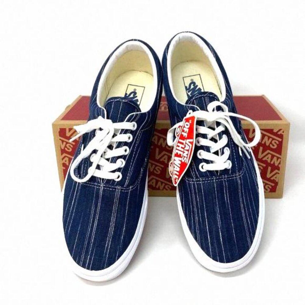💖MEGA SALE💖VANS Era Suiting Blue Navy Stripes VN0A4U392RI Men's Textile Casual - Picture 5 of 12